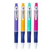 Ручка шариковая, авто-ая, 1.0 мм, синяя, резиновый держ. МИКС