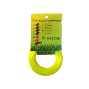 Леска для триммера звезда диаметр 2,4мм длина 15м