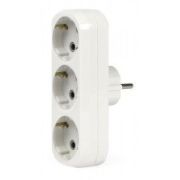 Разветвитель (линейный) 3 гн. с/з 16А белый