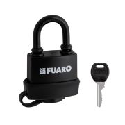 Замок навесной FUARO PL-WEATHER-3640 Black англ. 3 кл. (длин. дужка)