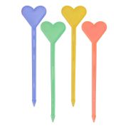 Шпажки «Сердечки»,д/бутербродов канапе,35 шт., цв МИКС