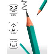 Карандаш черн-ный, Calligrata, HB, заточенный, шестигранный, зел, пластик