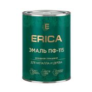 Эмаль ПФ-115  0,8кг серый ERICA (14/700)
