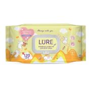 Салфетки влажные LURE, для всей семьи,с экстрак. хлопка, 120 шт.