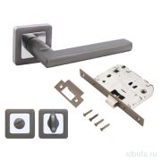 Ручка и защ с фикс АЛЛЮР АРТ «ВЕНСАН» MBN+L7050S MBN+BK-S1, графит