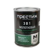 Эмаль алкидн 3 в 1  0,8кг с молотковым эффектом корич-ая ПРЕСТИЖ (6/702)