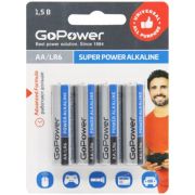 Батарейка АА  LR06 BL*4 GoPwer Alkaline