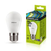 Cветодиодная лампа Ergolux LED G45-11W-E27/6500K.Шар
