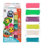Тесто-пластилин д/детскрой лепки Набор 6цв 30гр
