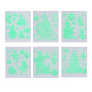 Наклейка новогодняя 22x28 см, ПВХ, флуоресцентная