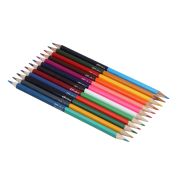 Карандаши двусторонние 24 цв. «Альфа» 3-гранные заточ., дерево, 2М, к/к, 12шт.