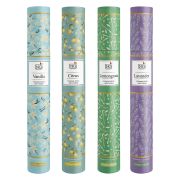 Аромапалочки с подставкой в тубе 20 шт, 4 аромата, лаванда, цитрус, лемонграсс, ваниль