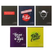 Тетрадь 48 л. клетка Calligrata , облож. мелов. картон, блок офсет, МИКС