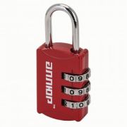 Замок багажный навесной кодовый (красный)