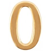 Цифра для обозначения номера квартиры Золото «0»
