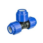 Тройник 20мм, компрессионный, для ПЭ труб,