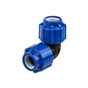 Угольник (отвод) 20мм, компрессионный, для ПЭ труб,