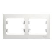 Рамка 2-я горизонтальная белый GLOSSA