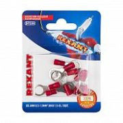 Наконечник кольцевой изолированный НКИ, d 8,4 мм, 0,5 - 1,5 мм² красный