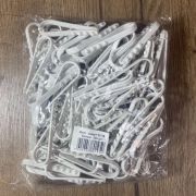 Дюбель-хомут 11-18 мм, белый, 100шт.(уп)