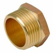 Заглушка латунная наружная резьба 1