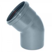 Отвод 110 мм  45* для внутренней канализации