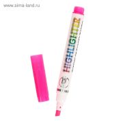 Маркер текстовыделитель, наконечник скошенный 4 мм,микс