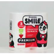 Туалетная бумага «SMILE Panda», 3 слоя. (4 шт.)