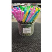 Ручка шариковая Calligrata, автоматическая, тонированный прозрачный корпус, МИКС