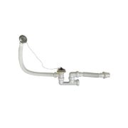 Сифон для ванны регул. с выпуск. и перелив. в комп. с гиб.трубой, 1 1/2