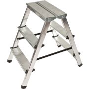 Стремянка алюминиевая двухсторонняя 2 ступени
