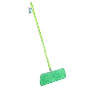 Швабра с насадкой из микрофибры на липучках, рукоятка металл окр., телескоп., 69-120см