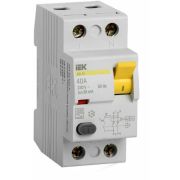 Выключатель дифференциальный УЗО 2Р 40А 30мА ВД1-63 ИЭК