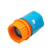 Соединитель быстросъемный, с аквастопом, для шланга, пластиковый, внутренняя резьба, 3/4