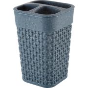 Подставка для зубных щеток Plast Team Stone 74х74х113мм