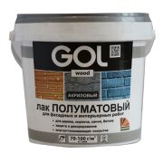 Лак акриловый полуматовый по дереву и др. поверх-тям GOLwood (0,9 кг) /морозост