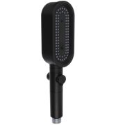 Лейка для душа с фильтром, 3 реж, рег-ка напора воды, кнопка-стоп, черн.
