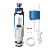 Арматура нижняя подводка,  универсальный клапан, кнопка хром А77.57.14.3*