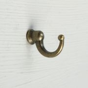 Крючок мебельныйTKO022, однорожковый, бронза