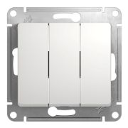 Выключатель 3кл. белый СП, 10А ( механизм) GLOSSA