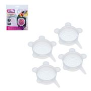 Набор универс. крышек, эконом, в ассортименте: 4шт 6см/3шт 9см/2шт 11см, силикон