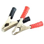 Зажим крокодил  5А 50 мм (в уп. 2 шт. кр+черн)