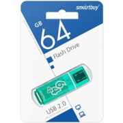 Флешка USB 64Gb SmartBuy Glossy series Green USB 2.0