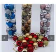 Игрушки ёлочные новогодние, шар, в тубе, 3 см, 24 шт(упак)