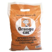 Наполнитель для кошек 15л  древесный мини Orange Cat