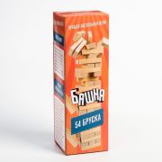 Падающая башня дженга «Время игры», 20.5 х 6.3 см, 54 бруска