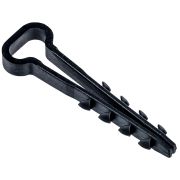 Дюбель-хомут 5-10мм нейлон, прямоугольный черный (уп 100шт)