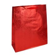 Пакет подарочный бумажный, фольгированный, 6 цв.