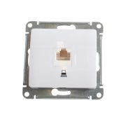 Розетка комп. белый  RJ-45 (механизм) GLOSSA