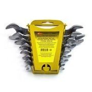 Набор ключей гаечных рожковых, 8 предметов: 6х7, 8х10, 10х11, 12х13, 13х14, 14х15, 17х19, 22х24мм